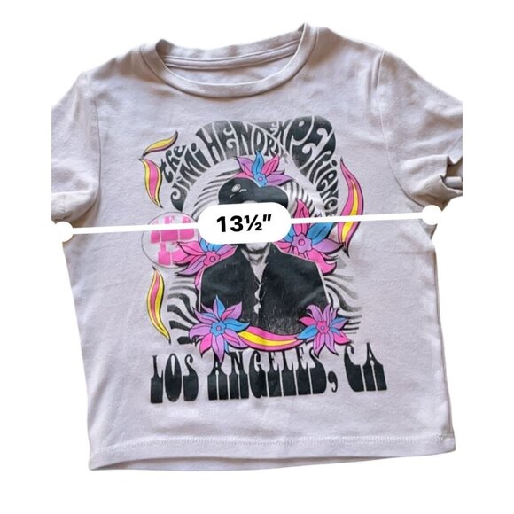 The Jimi Hendrix Experience cropped t-shirt XS short sleeve concert - Picture 3 of 6